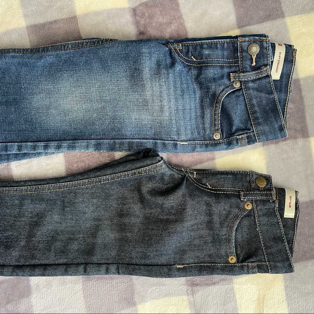 2 Toddler 2T Levis Jeans 511 Slim & 514 Straight